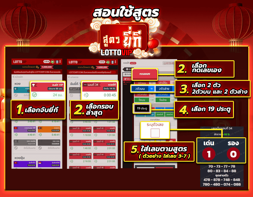 สอนใช้ สูตรยี่กี lottovip